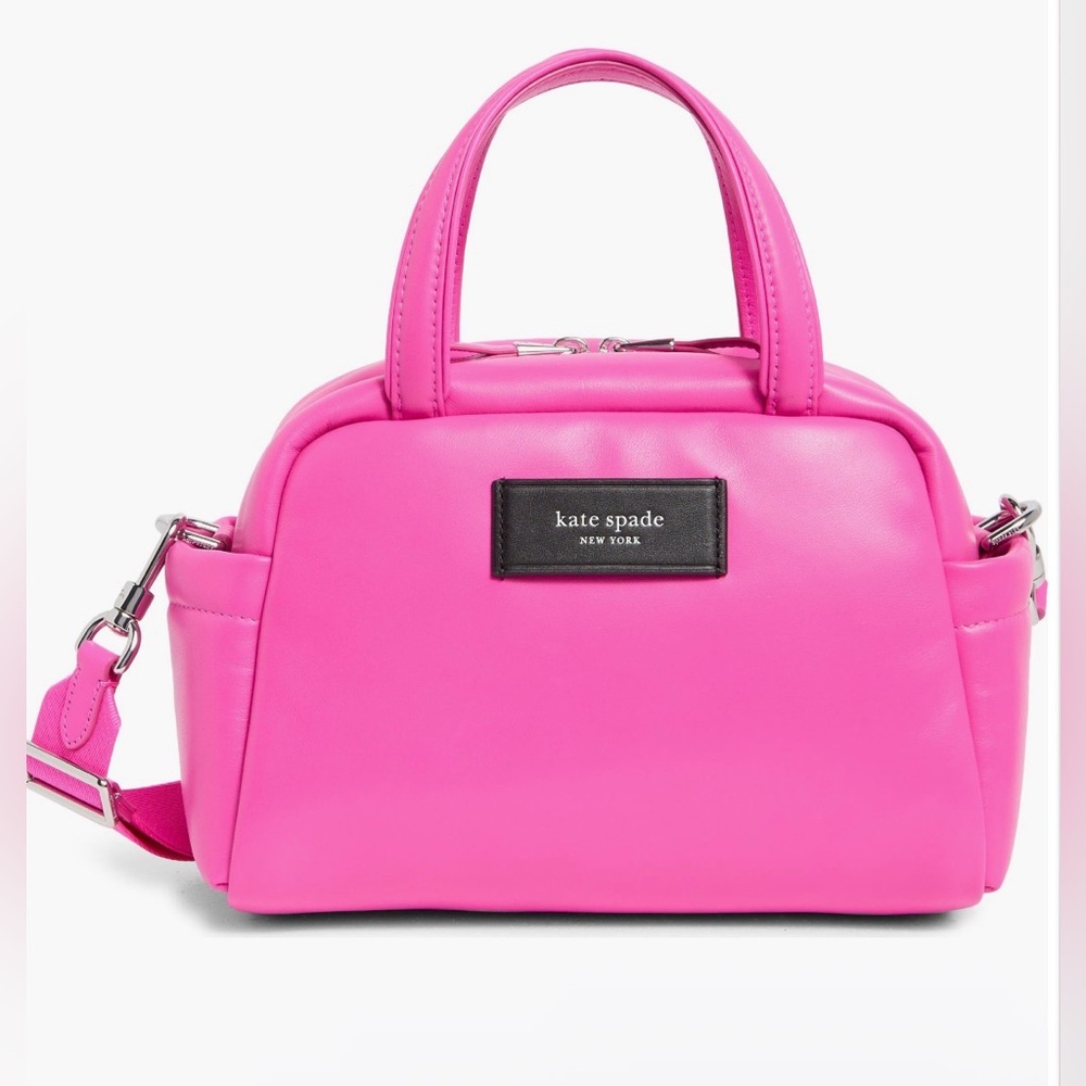 Kate Spade NWT Puffed Leather Satchel Bag - Picture 1 of 6